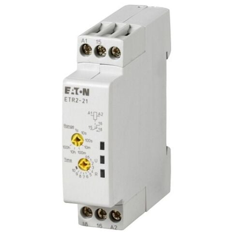 EATON ETR2-21 ELEKTRONİK ZAMAN RÖLESİ (17,5MM) - KISA SÜRELİ ON