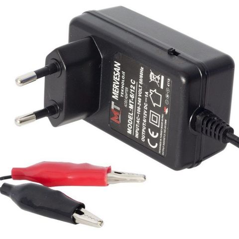 MERVESAN 6V-12V 1 AMPER AKÜ ŞARJ