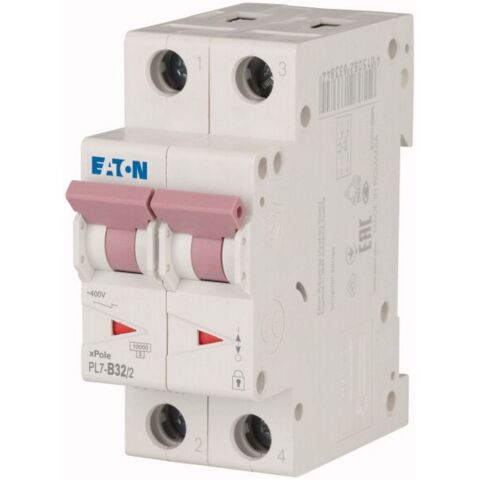 EATON PL7-B32/2 MİNYATÜR DEVRE KESİCİ - 10KA - B EĞRİSİ - 2X32A