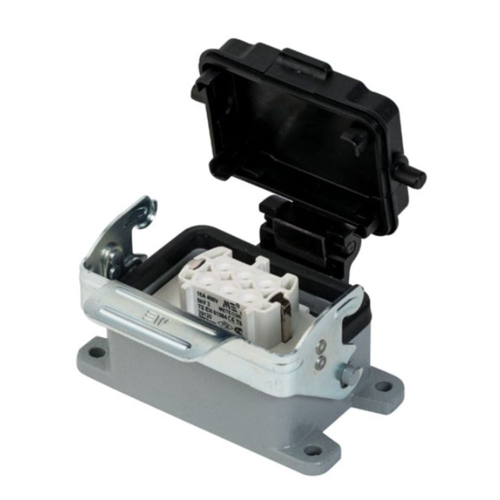 METE ENERJİ 6X16A. ÇOKLU MAKİNE PRİZİ (MET.MANDAL MEN. KAP.LI) - 403700S