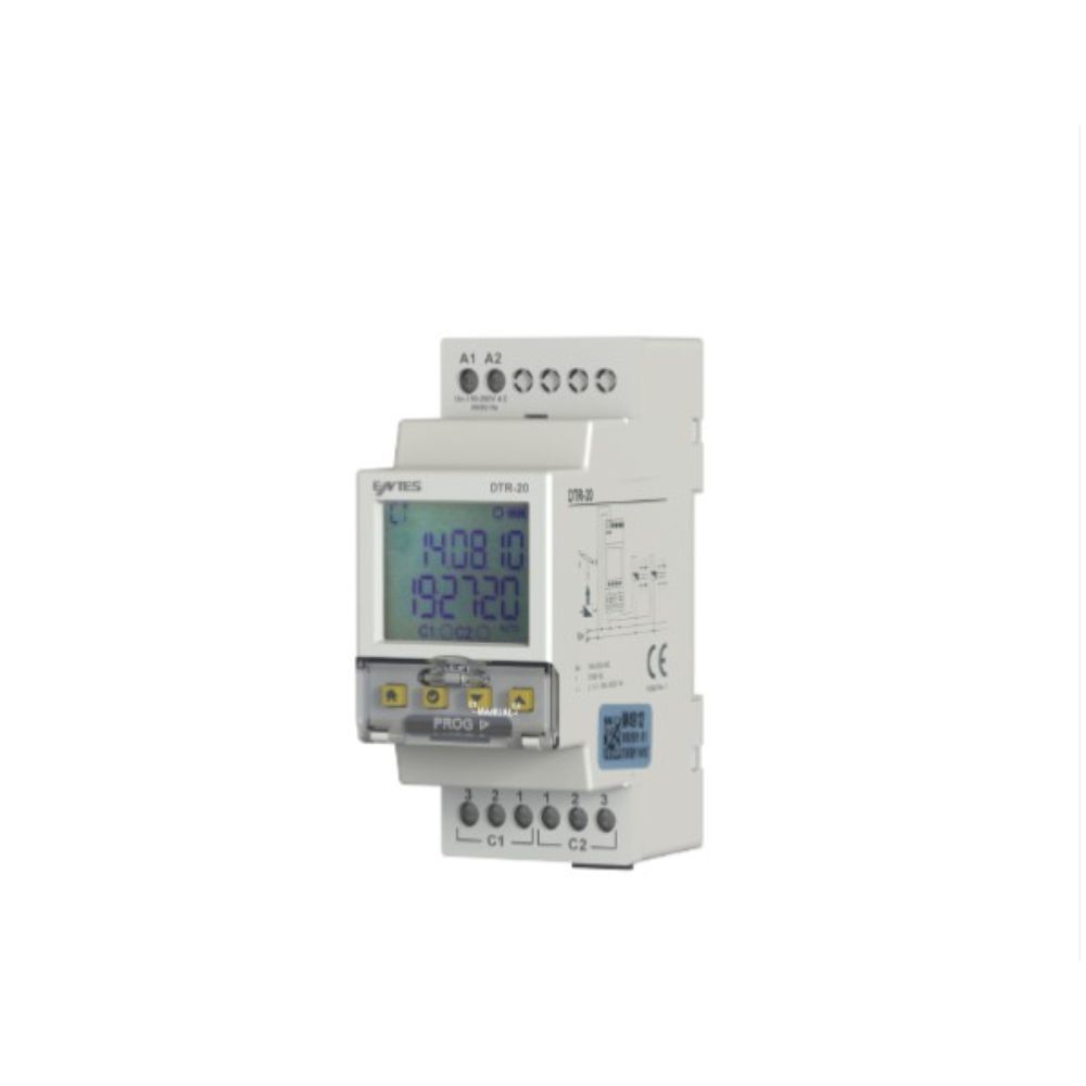 ENTES DTR-20 IP41 220V ASTRONOMİK ZAMAN RÖLESİ ÇİFT KONT M4920
