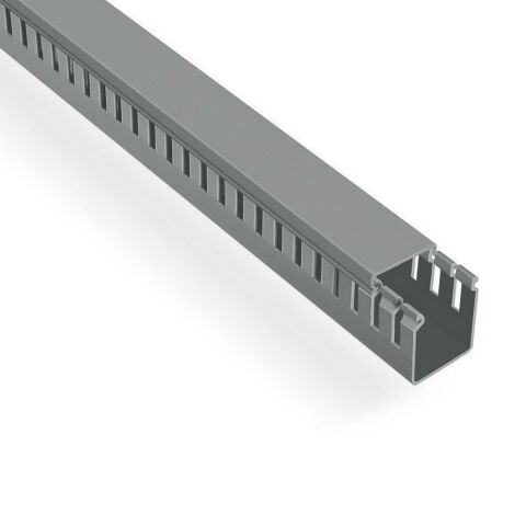 MUTLUSAN 40X40 KABLO KANALI (DELİKLİ) (GRİ) (50 METRE)