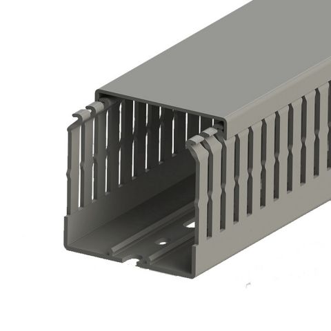 MUTLUSAN 60X60 KABLO KANALI (DELİKLİ) (GRİ) (32 METRE)