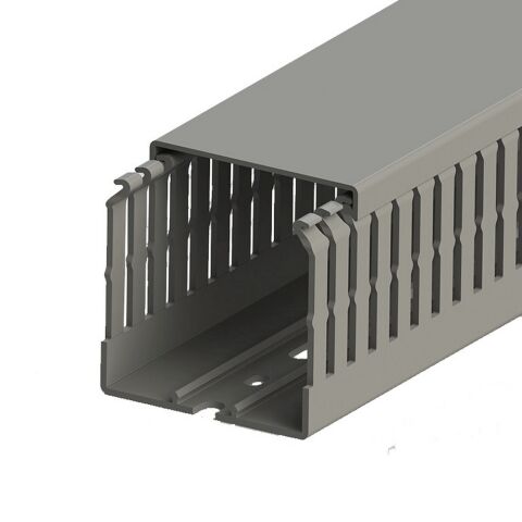 MUTLUSAN 60X60 KABLO KANALI (DELİKLİ) (GRİ) (32 METRE)