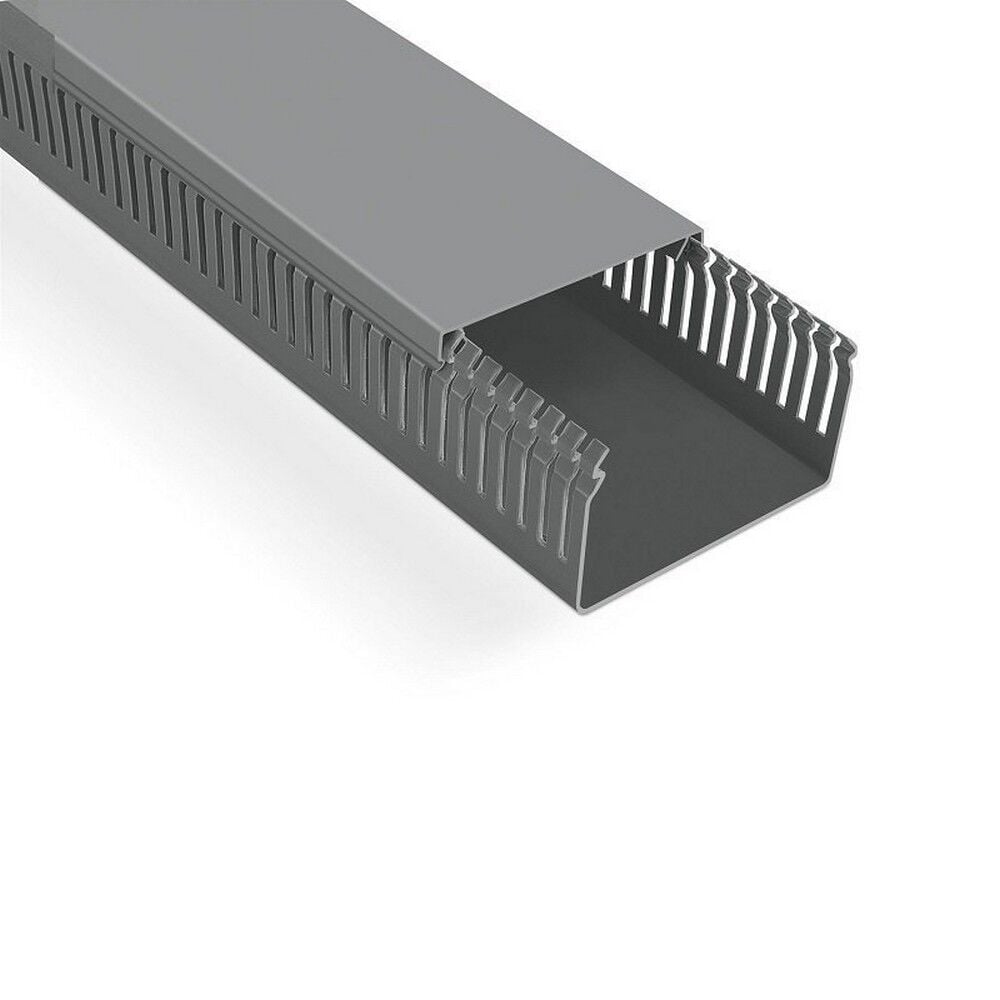 MUTLUSAN 100X60 KABLO KANALI (DELİKLİ) (GRİ) (16 METRE)