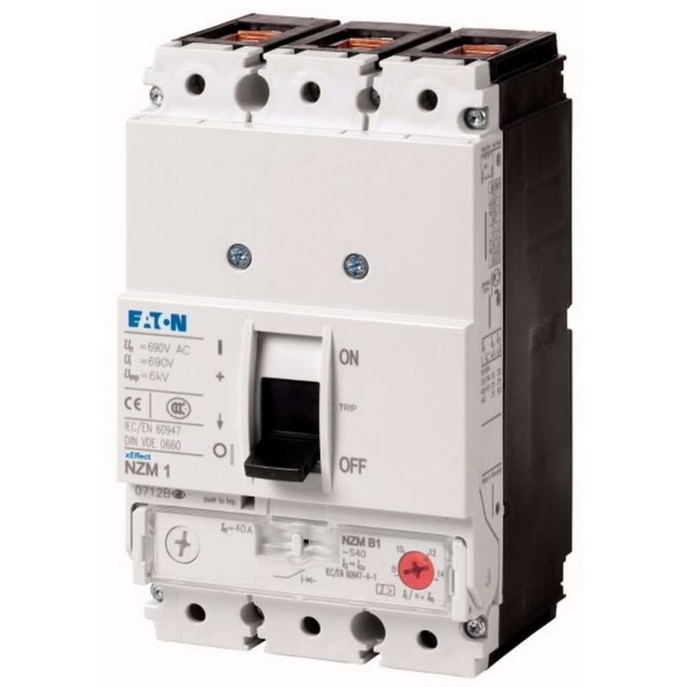 EATON NZMB1-S63 KOMPAKT ŞALTER (AYARLANABİLİR MANYETİK KORUMALI) 3X63A 25KA