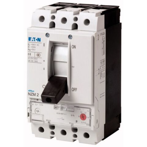 EATON NZMN2-S125 KOMPAKT ŞALTER (AYARLANABİLİR MANYETİK KORUMALI) 3X125A 50KA