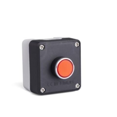 EMAS SİYAH-GRİ PL.KUTU TEKLİ STOP KIRMIZI-EMAS P1C400DK
