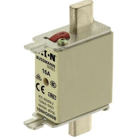 EATON 16NHG000B NH SİGORTA 00(000)-BOY, GG/GL, 500V, 120KA - 16 A