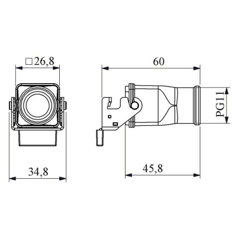 EMAS EBM04PU36 4 KONTAKLI PRİZ UZATMA ÜST.GİR.METAL AÇ