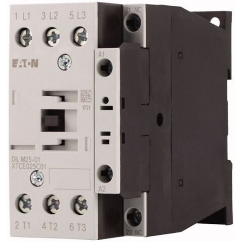 EATON DILM25-01(24V50/60HZ) GÜÇ KONTAKTÖRÜ (AC BOBİN) 25A 1NK