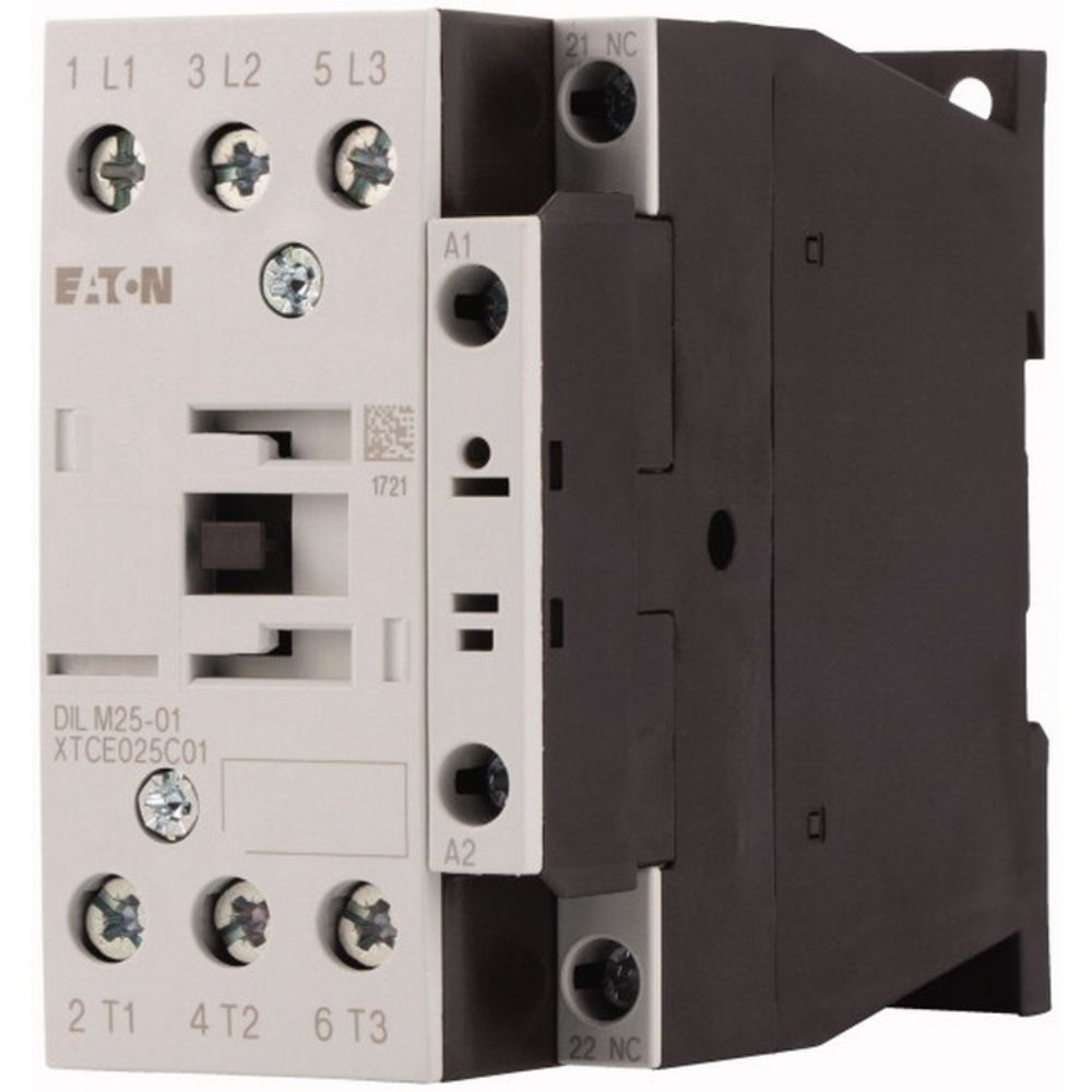 EATON DILM25-01(RDC60) CONTACTOR,11KW/400V,DC-OPERATED