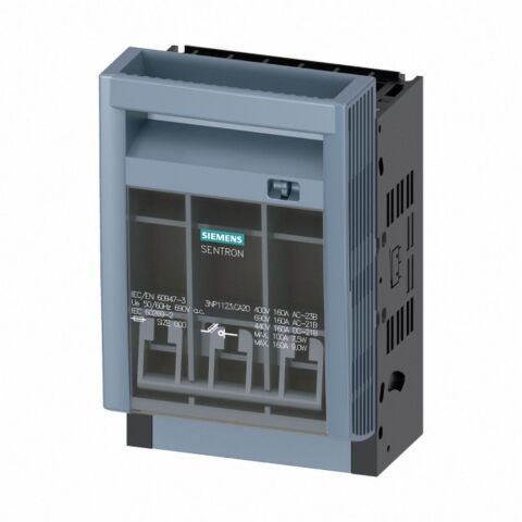 SIEMENS 3NP1123-1CA20 3NP1 SERİSİ NH-BIÇAKLI SİGORTALI YÜK KESİCİLERİ, BLOK KLEMENSLİ BAĞLANTI, BOY:000, 160A