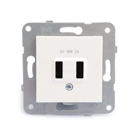 VİKO K-M BEYAZ USB PRİZ MEK+KAPAK 5V-2A 90967101