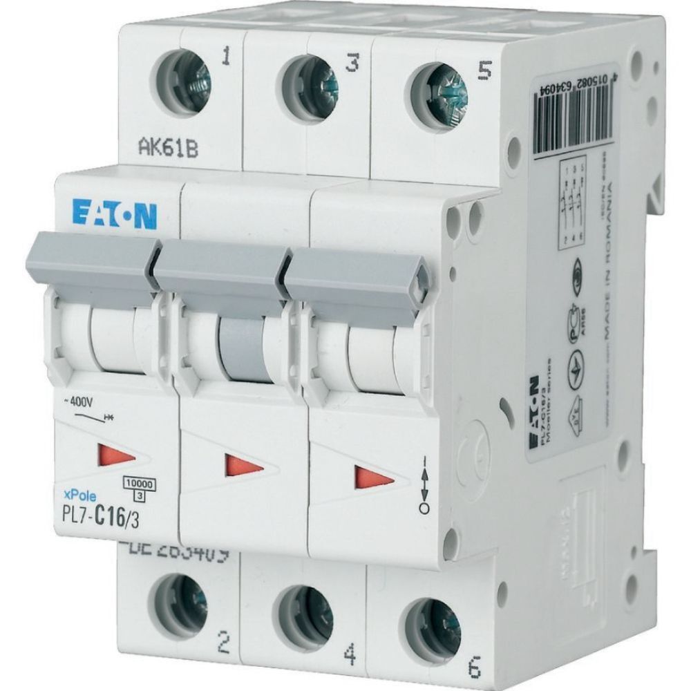 EATON PL7-C63/3 OTOMATİK SİGORTA - 10KA - C EĞRİSİ - 3X63A