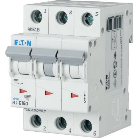 EATON PL7-C63/3 OTOMATİK SİGORTA - 10KA - C EĞRİSİ - 3X63A