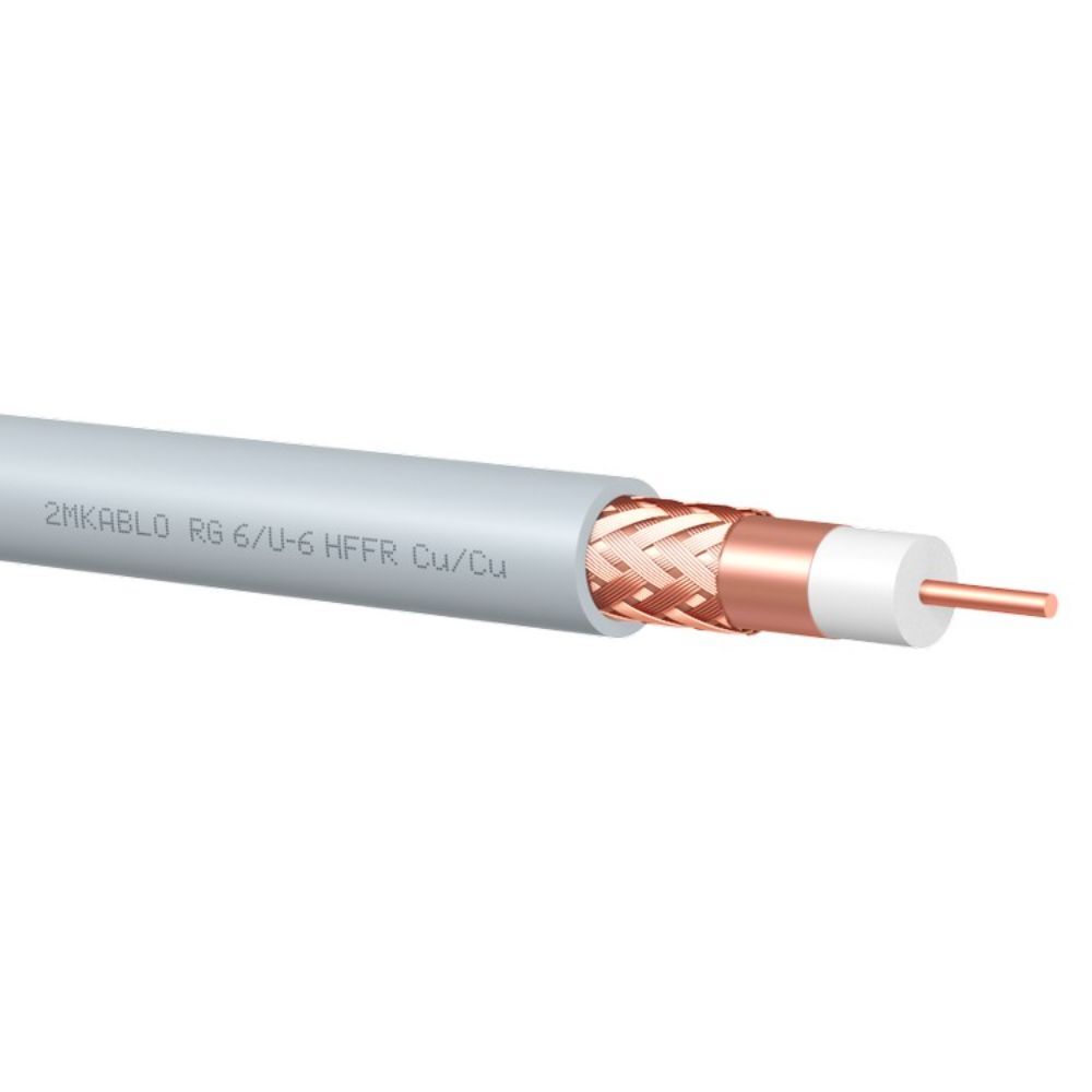 2M RG6 U6HFF TV KABLO (1 METRE)