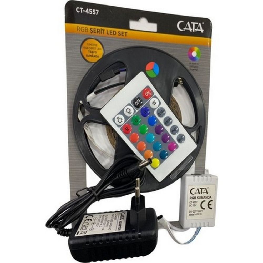CATA CT-4557 RGB 5 MT KUMANDALI ŞERİT LED SETİ