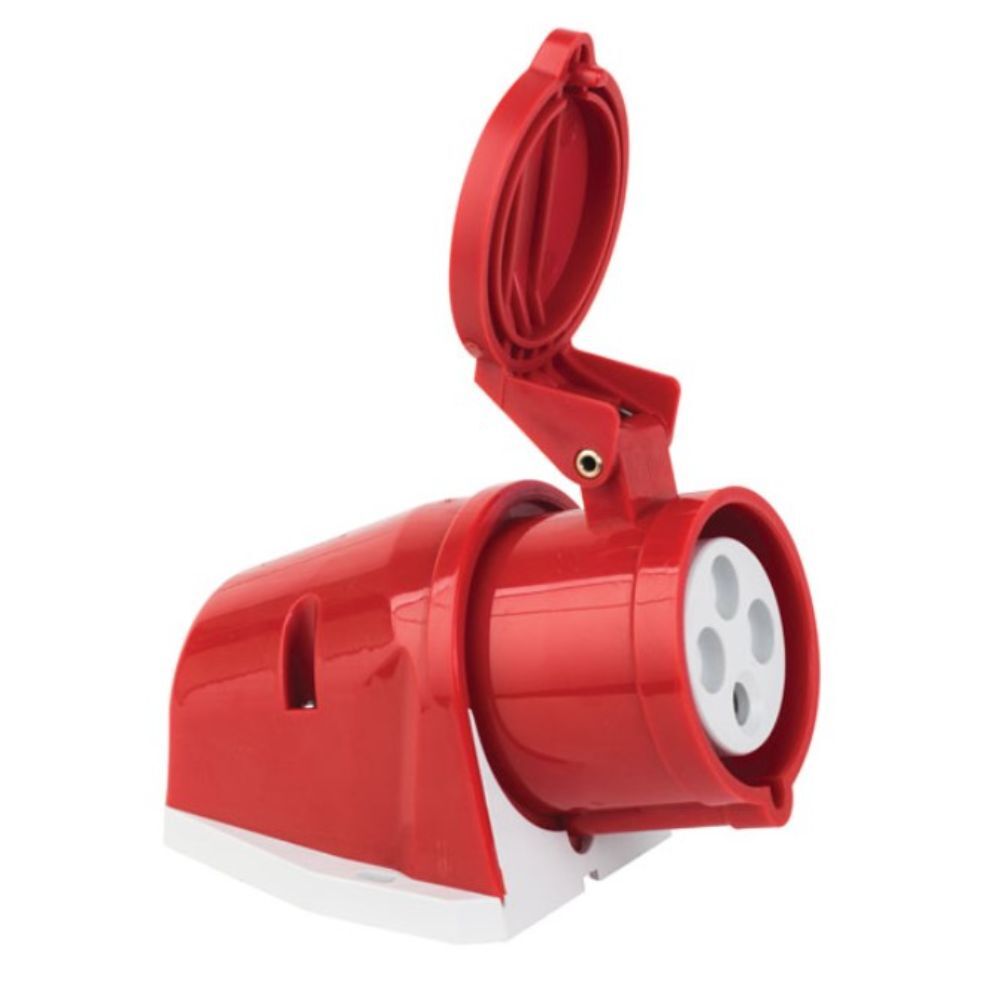 METE ENERJİ 4X32A. IP44 DUVAR PRİZİ EĞİK GÖVDELİ - T11922V
