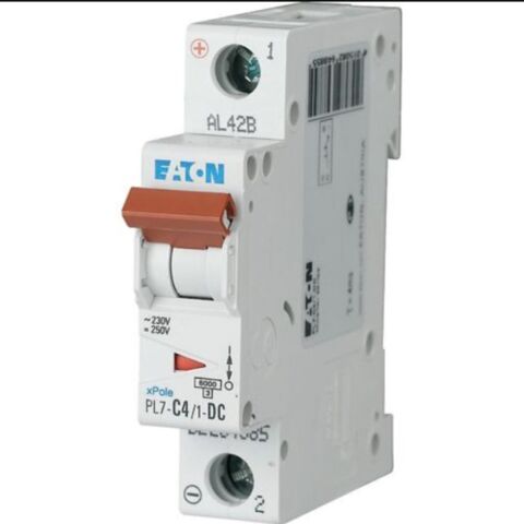 EATON PL7-C4/1-DC MİNYATÜR DEVRE KESİCİ (DC) - 10KA - C EĞRİSİ - 1X4A