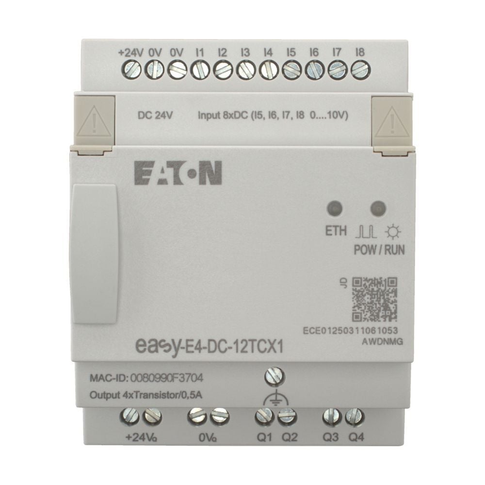 EATON EASY-E4-DC-12TCX1 Easy-E4 Röle-Ekransız, 24V-EATON