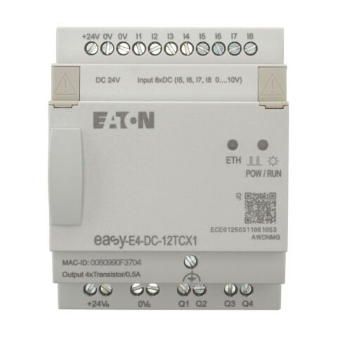 EATON EASY-E4-DC-12TCX1 Easy-E4 Röle-Ekransız, 24V-EATON