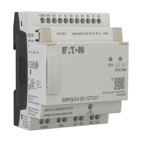 EATON EASY-E4-DC-12TCX1 Easy-E4 Röle-Ekransız, 24V-EATON