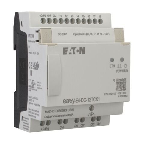 EATON EASY-E4-DC-12TCX1 Easy-E4 Röle-Ekransız, 24V-EATON