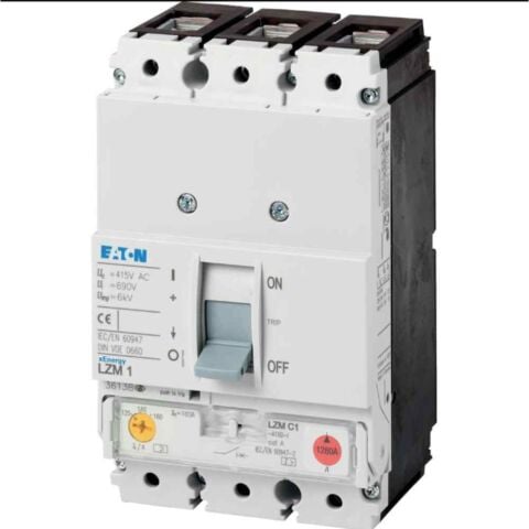 EATON LZMC1-A32-I KOMPAKT ŞALTER (AYARLANABİLİR TERMİK-MANYETİK KORUMALI) 3X32A 36KA