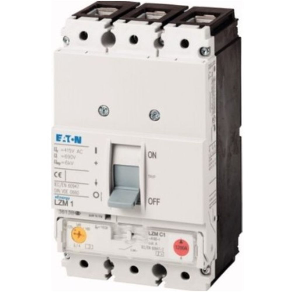 EATON LZMC1-A63-I KOMPAKT ŞALTER (AYARLANABİLİR TERMİK-MANYETİK KORUMALI) 3X63A 36KA