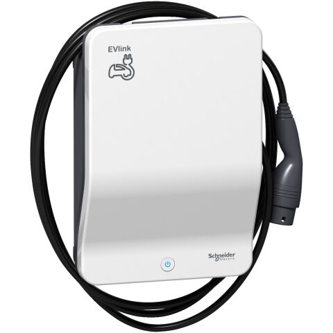 SCHNEIDER EVlink Wallbox 22kW T2 Bağlantılı Kablolu Haberleşmeli Araç Şarj İstasyonu