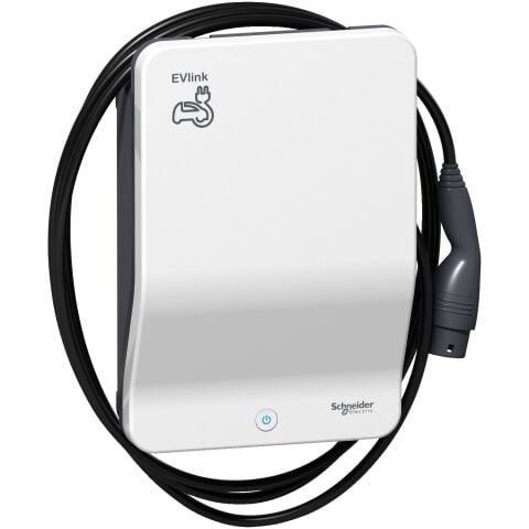 SCHNEIDER EVlink Wallbox 22kW T2 Bağlantılı Kablolu Haberleşmeli Araç Şarj İstasyonu