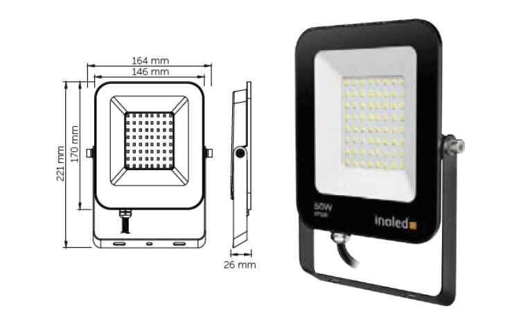 İNOLED 50W EGRA LED PROJEKTÖR(YEŞİL)