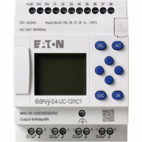 EATON 197211 EASY-E4-UC-12RC1 EASY-E4 RÖLE-EKRANLI, 12VDC- RÖLE & AKSESUARI