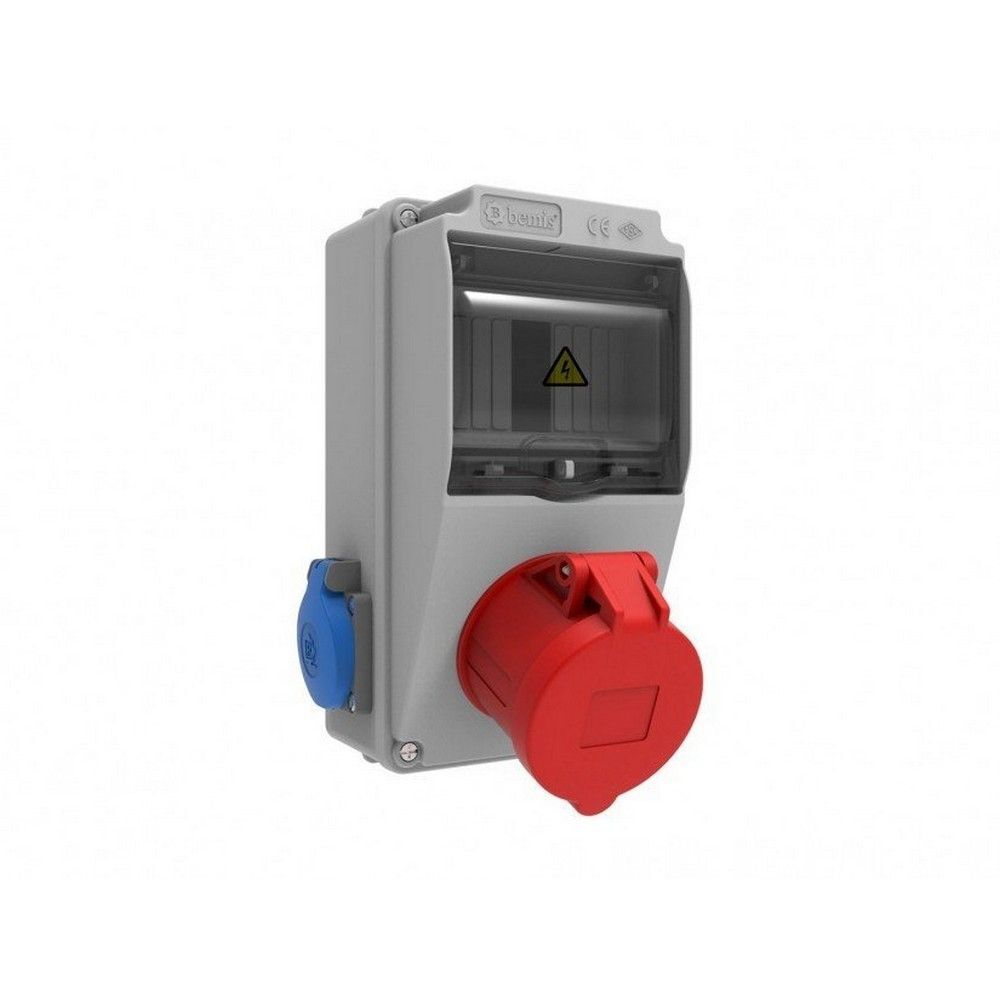 BEMİS BD1-2134-2020 5/32A. 380V. 1 AD. ÖN 1/16A. 220V. 2 AD. YAN PRİZLİ