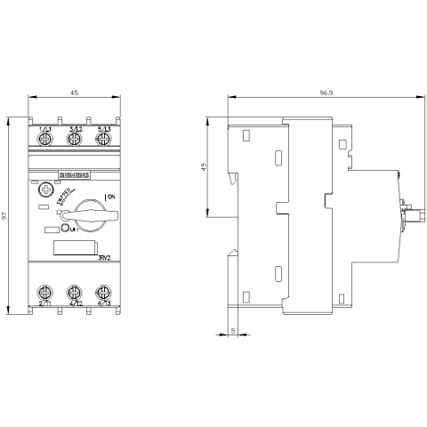 SIEMENS SIRIUS 3RV2 MOTOR KORUMA ŞALTERİ, TERMİK VE-SIEMEN