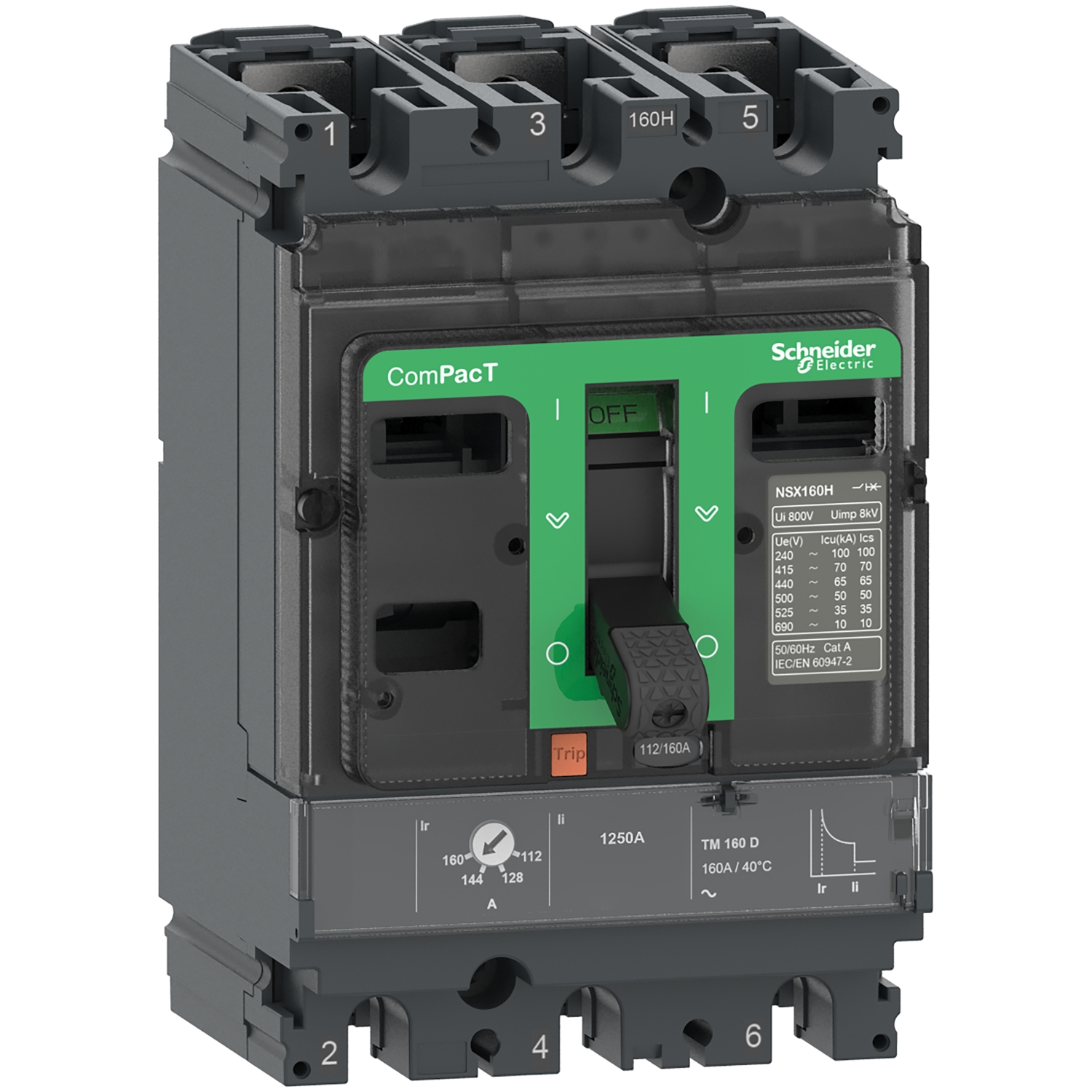 SCHNEIDER NSX100F  TM100D  36KA KOMPAKT ŞALTER