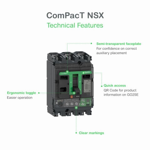 SCHNEIDER NSX100F  MİCROLOGİC 2.2  36KA KOMPAKT ŞALTER