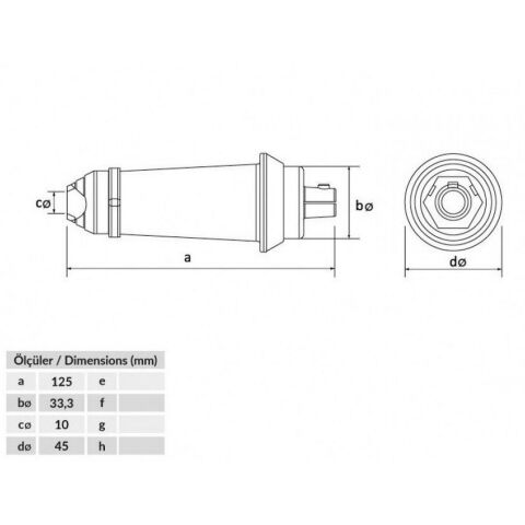 BEMİS BK4-7501-2010 16/95MM2 200A. FİŞ