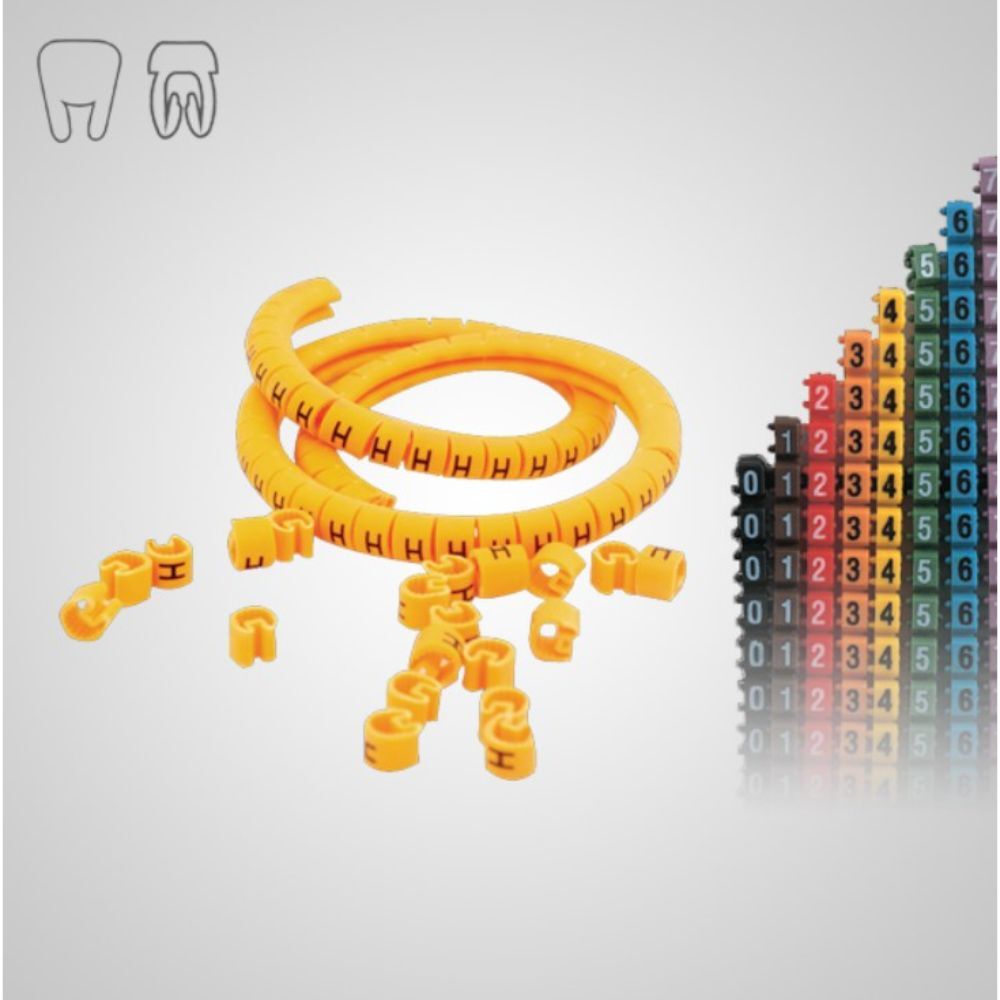 MOLWEX CMG 1 (7) 1.5-2.5 MM² KABLO ETİKETİ, SARI MOLWEX 016 055