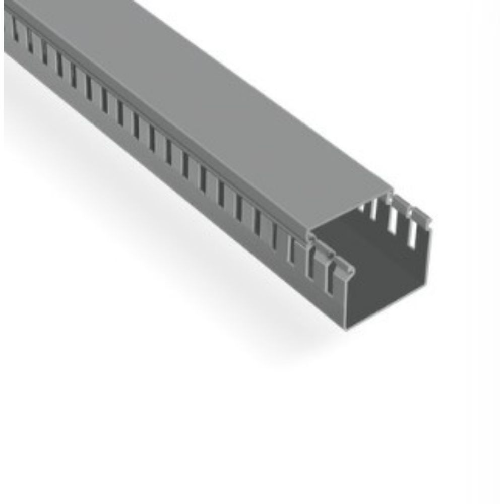 MUTLUSAN 25X80 KABLO KANALI (DELİKLİ) (GRİ) (80 METRE) (PROMEX)