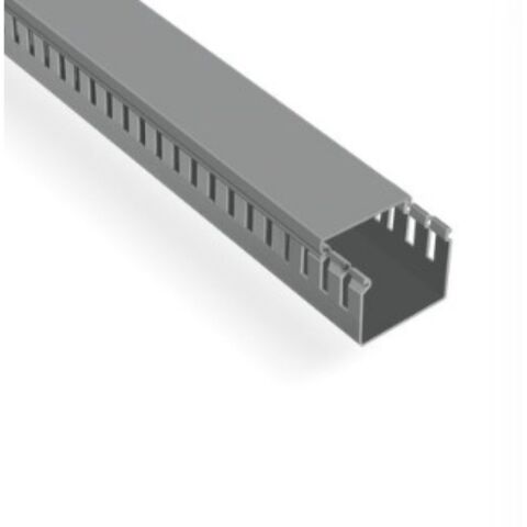 MUTLUSAN 25X80 KABLO KANALI (DELİKLİ) (GRİ) (80 METRE) (PROMEX)