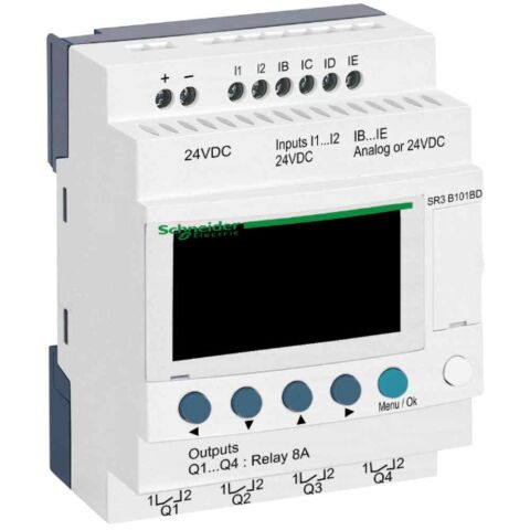SCHNEIDER ZELİO AKILLI RÖLE 10 I-O 24 VDC SR3B101BD
