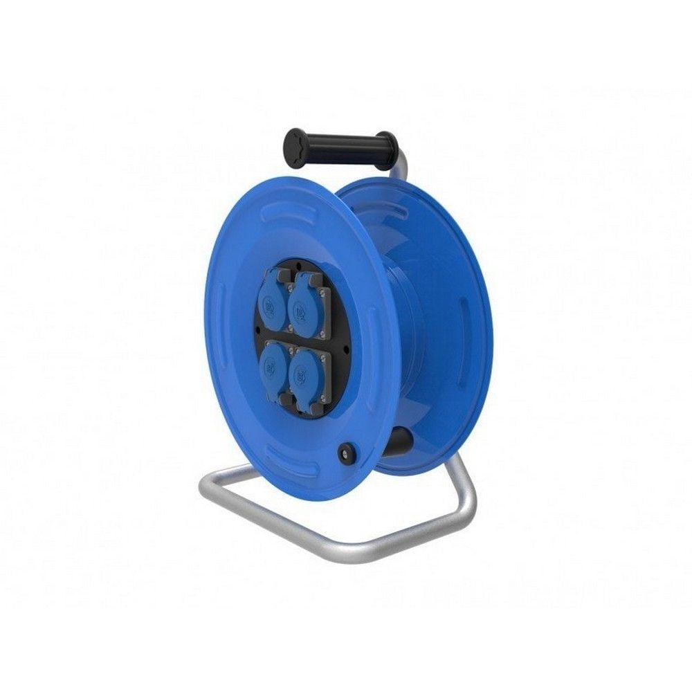 BEMİS BM3-4403-0000 1/16A. 220V. 4 AD. PRİZLİ METAL MAKARA 3X2,5MM TTR 50M. KAPASİTELİ