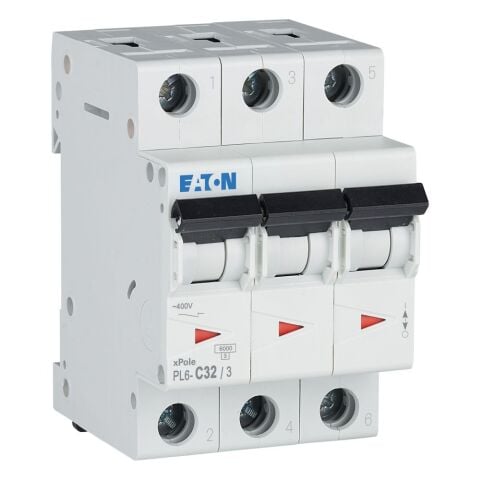 EATON 286604 MİNYATÜR DEVRE KESİCİ - 6KA - C EĞRİSİ - 3X32A