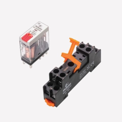 MOLWEX MLX-S212DC 2CO, 5A, 12V DC, LED+TEST BUTONLU SLİM RÖLE MOLWEX 060 090