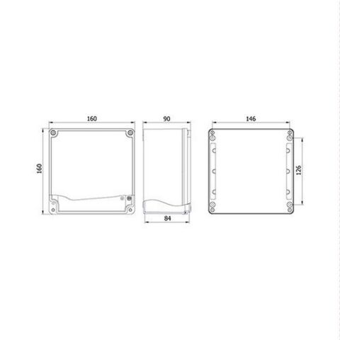 METE ENERJİ 160X160X90 ALÜMİNYUM BUAT 402516