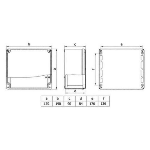 METE ENERJİ 170X190X90 ALÜMİNYUM BUAT 402518
