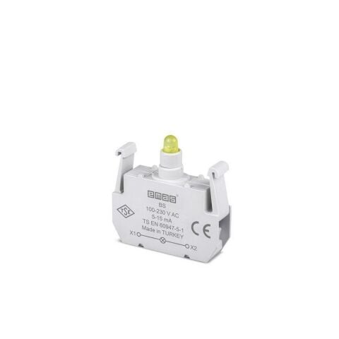 EMAS BS B SİNYAL SARI LED'Lİ BLOK 100-230 V AC