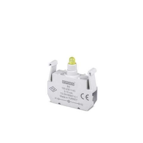 EMAS BS B SİNYAL SARI LED'Lİ BLOK 100-230 V AC